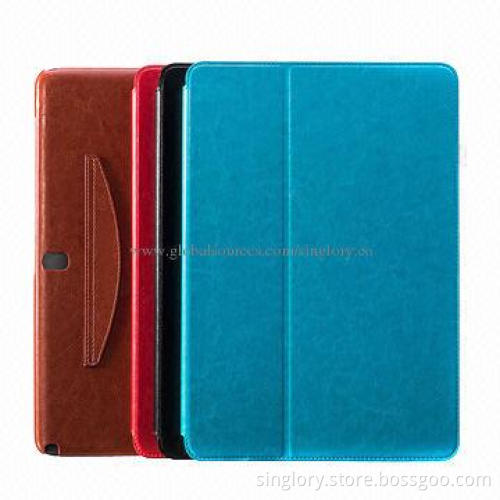 Book Folio Slim Leather Cases for Samsung Galaxy Note Pro 12.2 with Standing Function